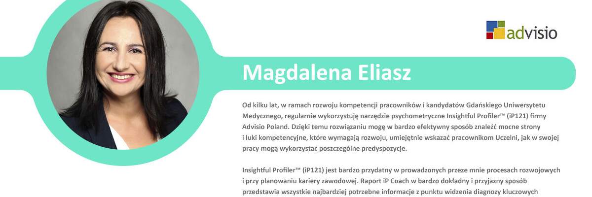 Magadalena Eliasz - kierownik wsparcia pracowników