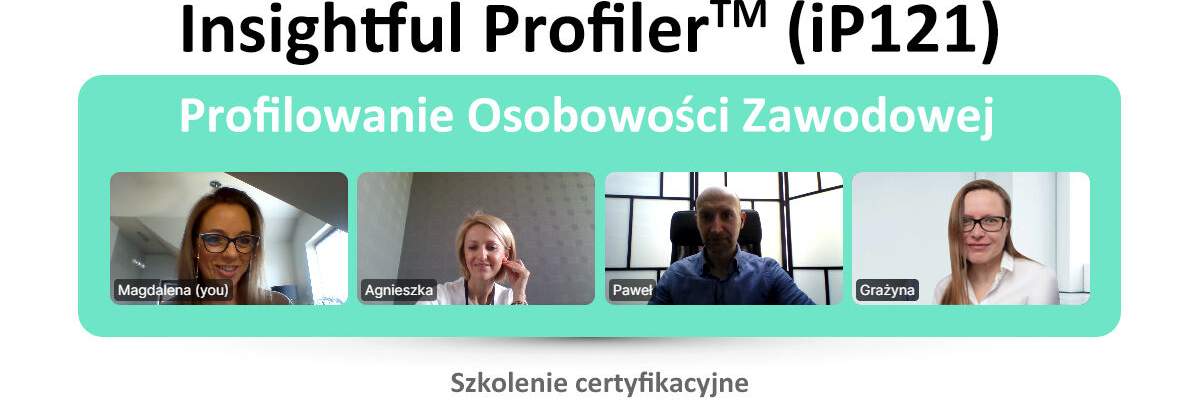 Kolejni eksperci HR certyfikowanymi parterami z narzędzie Insightful Profiler iP121