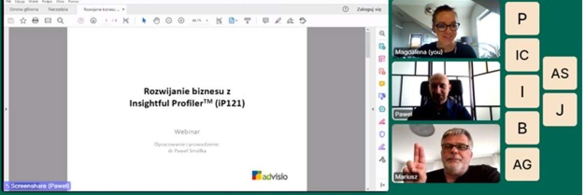 Webinar Advisio 21 kwietnia